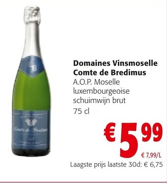 Domaines Vinsmoselle comte de bredimus 75CL