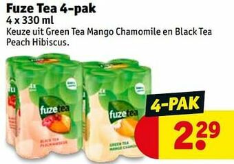 Kruidvat Fuze tea aanbieding