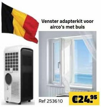 Venster adapterkit voor airco’s met buis