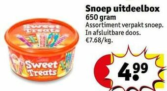 Kruidvat Snoep uitdeelbox aanbieding