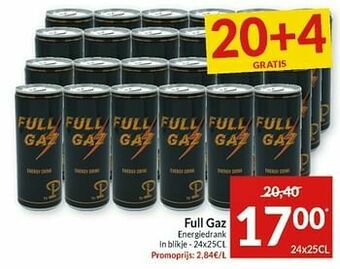 Intermarché Full gaz energiedrank aanbieding