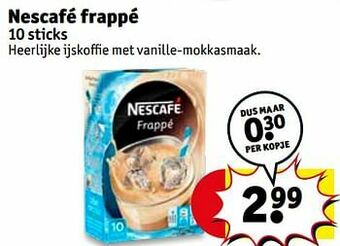 Kruidvat Nescafé frappé aanbieding