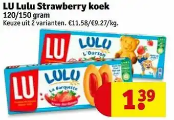 Kruidvat Lu lulu strawberry koek aanbieding