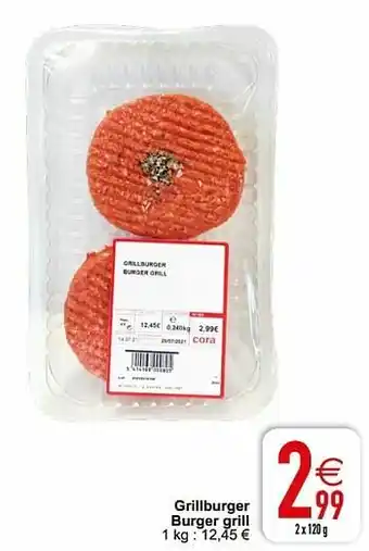 Cora Grillburger burger grill aanbieding
