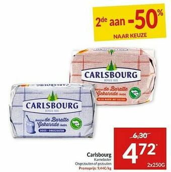 Intermarché Carlsbourg karneboter ongezouten of gezouten aanbieding