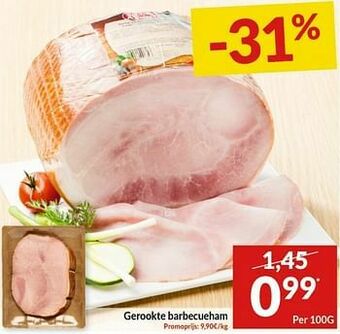 Gerookte barbecueham