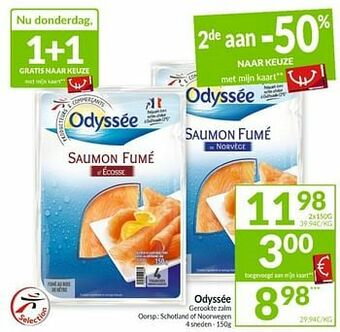 Intermarché Odyssée gerookte zalm aanbieding
