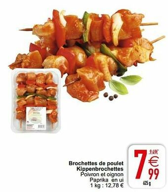 Cora Brochettes de poulet kippenbrochettes aanbieding