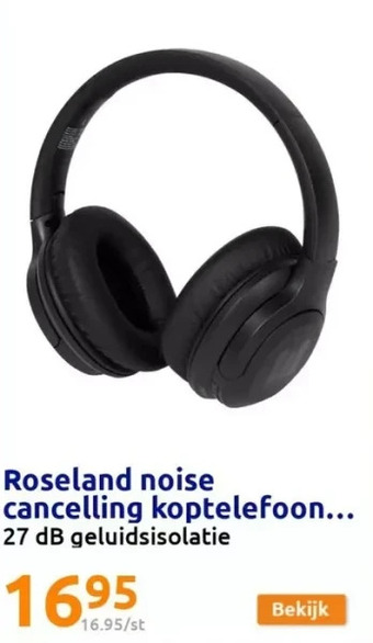 Action Roseland noise cancelling koptelefoon aanbieding