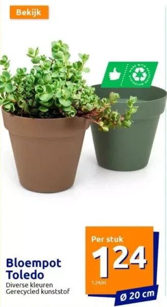 Action Bloempot toledo aanbieding