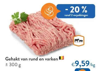 OKay Gehakt van rund en varken 300 g aanbieding