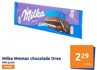 Action Milka mmmax chocolade oreo aanbieding