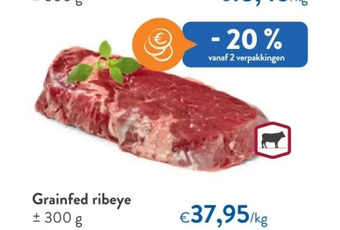 OKay Grainfed ribeye 300 g aanbieding
