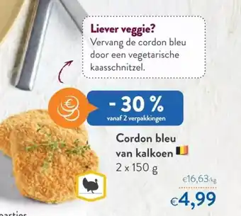 OKay Cordon bleu van kalkoen 2x 150 g aanbieding
