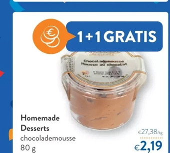 OKay Homemade desserts chocolademousse 80 g aanbieding