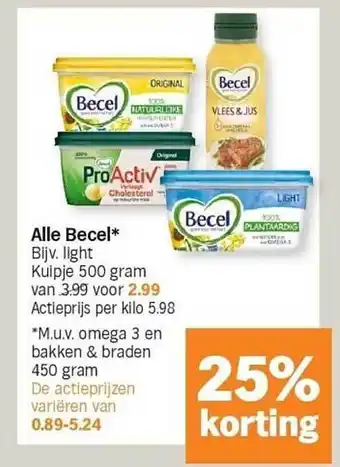 Albert Heijn Becel aanbieding