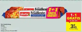 Carrefour Market Set bladerdeeg herta aanbieding