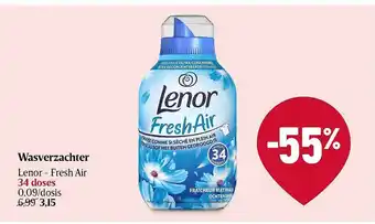 Delhaize Lenor - fresh air aanbieding