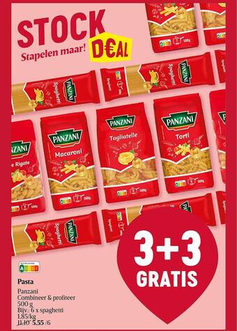 Delhaize Pasta panzani aanbieding