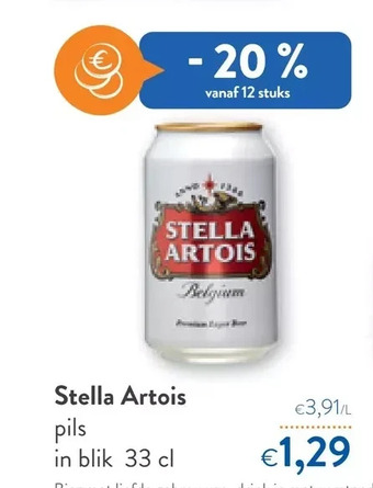 OKay Stella artois pils in blik 33 cl aanbieding