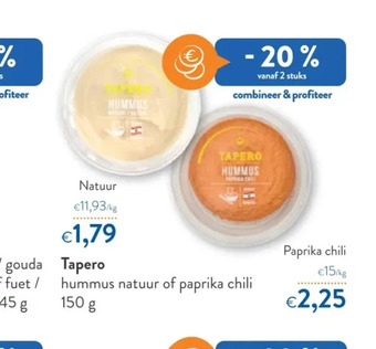 OKay Tapero hummus natuur aanbieding