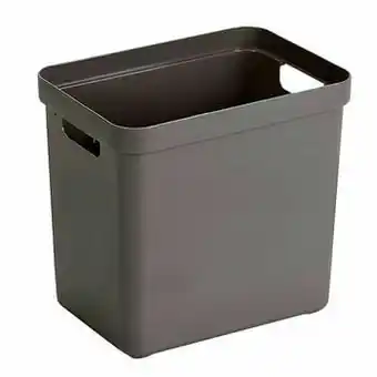 Leen Bakker Sigma home box 25 liter - taupe - 36,3x25x35 cm - Leen Bakker aanbieding