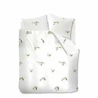 Marjolein Bastin dekbedovertrek Birdie - wit/bruin - 240x200/220 cm - Leen Bakker