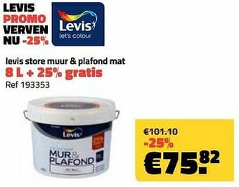 Levis store muur + plafond mat