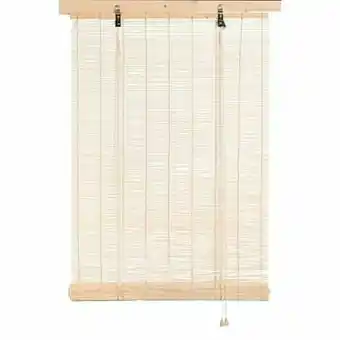 Leen Bakker Rolgordijn Bamboe basic - naturel - 60x180 cm - Leen Bakker aanbieding