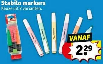 Kruidvat Stabilo markers aanbieding