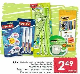 Intermarché Tipp-ex mini pocket mouse - correctieroller aanbieding