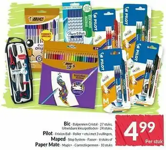 Intermarché Bic balpennen cristal aanbieding