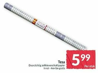 Intermarché Tesa doorzichtig zelfklevend kaftpapier aanbieding