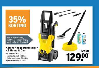 GAMMA Karcher Hogedrukreiniger K3 Home & Car aanbieding