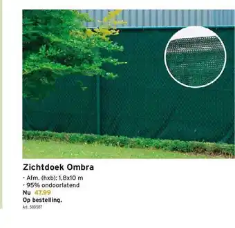 Zichtdoek Ombra 1.8x10 m
