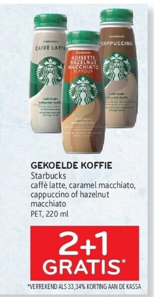 Alvo Gekoelde koffie starbucks aanbieding
