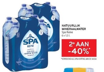 Alvo Natuurlijk mineraalwater spa reine 6 x 1,5 l. aanbieding