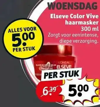 Kruidvat Elseve color vive haarmasker aanbieding