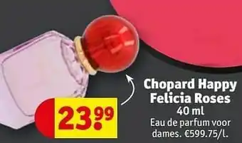 Kruidvat Chopard happy felicia roses edp aanbieding