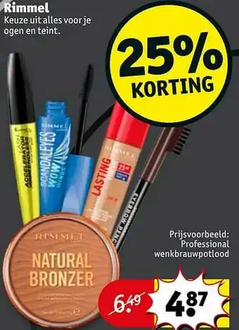 Kruidvat Professional wenkbrauwpotlood aanbieding