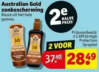 Kruidvat Spf30 high protection spraygel aanbieding