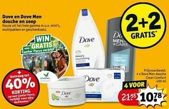 Kruidvat Dove men douche clean comfort aanbieding