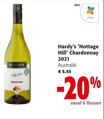 Colruyt Hardy's 'Nottage Hill' chardonnay 2021 aanbieding