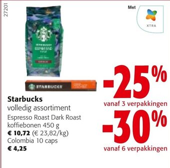 Colruyt Starbucks Colombia 10 caps aanbieding