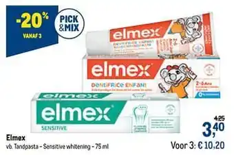 Elmex tandpasta - sensitive whitening 75 ml