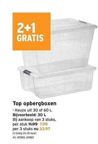 GAMMA Top opbergboxen aanbieding