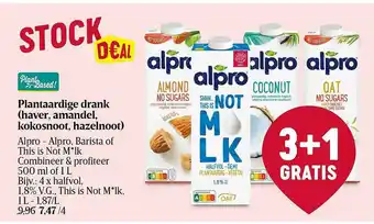 Delhaize Alpro - alpro, barista of this is not m*lk aanbieding
