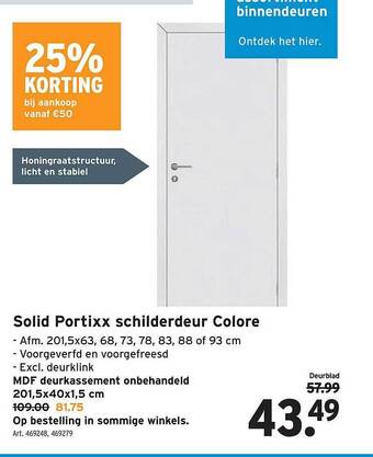 GAMMA Solid portixx schilderdeur colore aanbieding