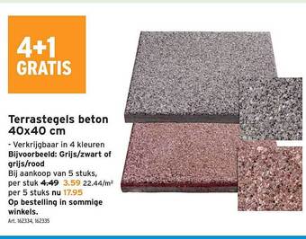 GAMMA Terrastegels beton aanbieding