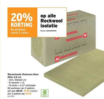 GAMMA Rocksono base dikte 4,5 cm aanbieding